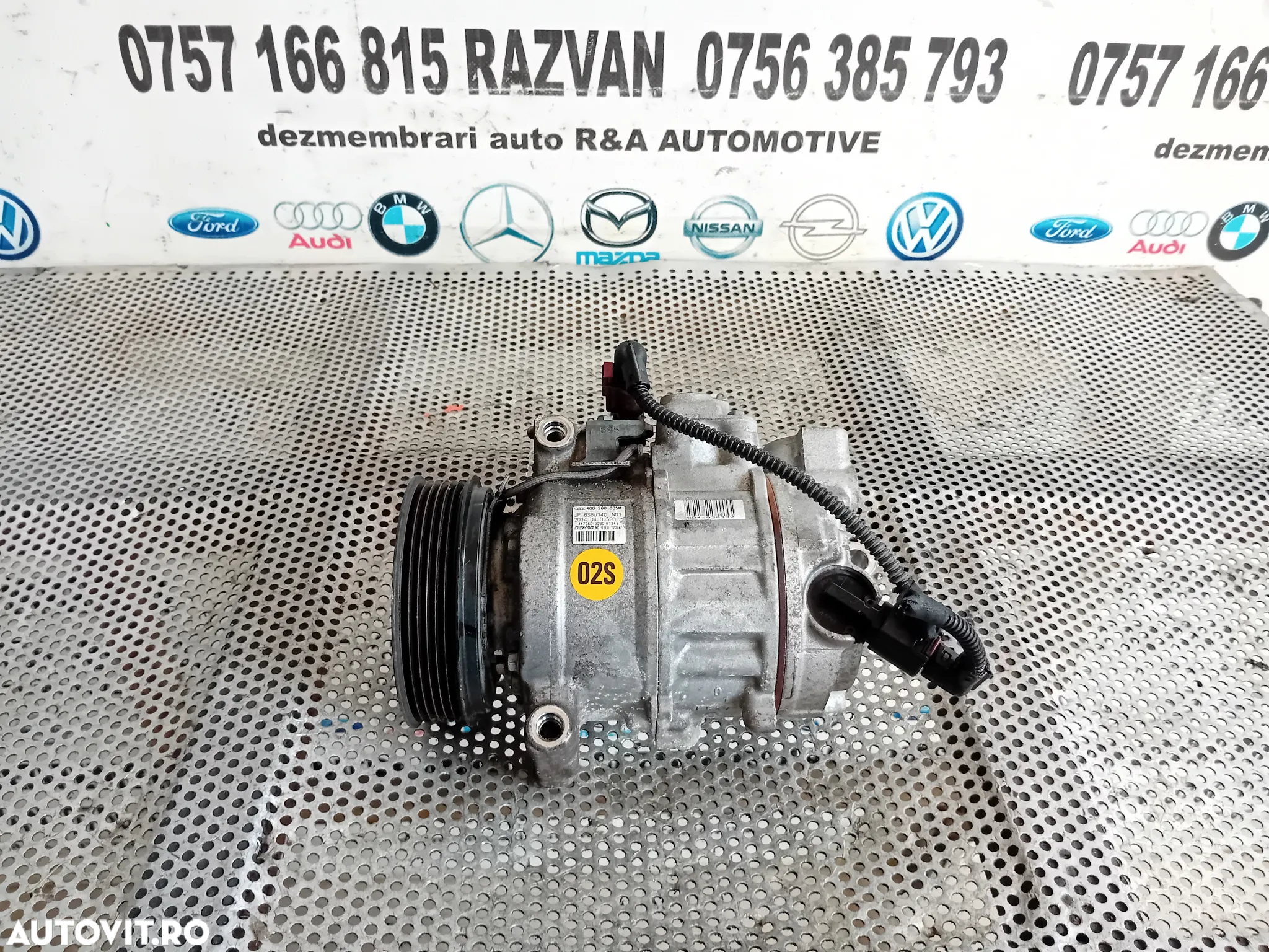 Compresor Clima AC Audi A6 C7 A4 A5 Q5 Q3 2.0 Tdi Euro 5/6 Motor CNH Cod 4G0260805M - 4