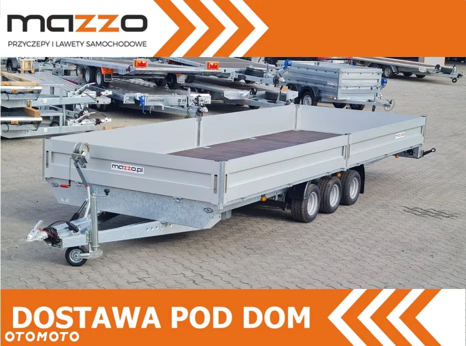 Niewiadów Dostawa Przyczepo-laweta 600x210 cm DMC3500kg BURTY ALUMINIOWE, KOŁO ZAPASOWE, AMORTYZATORY OSI - 1
