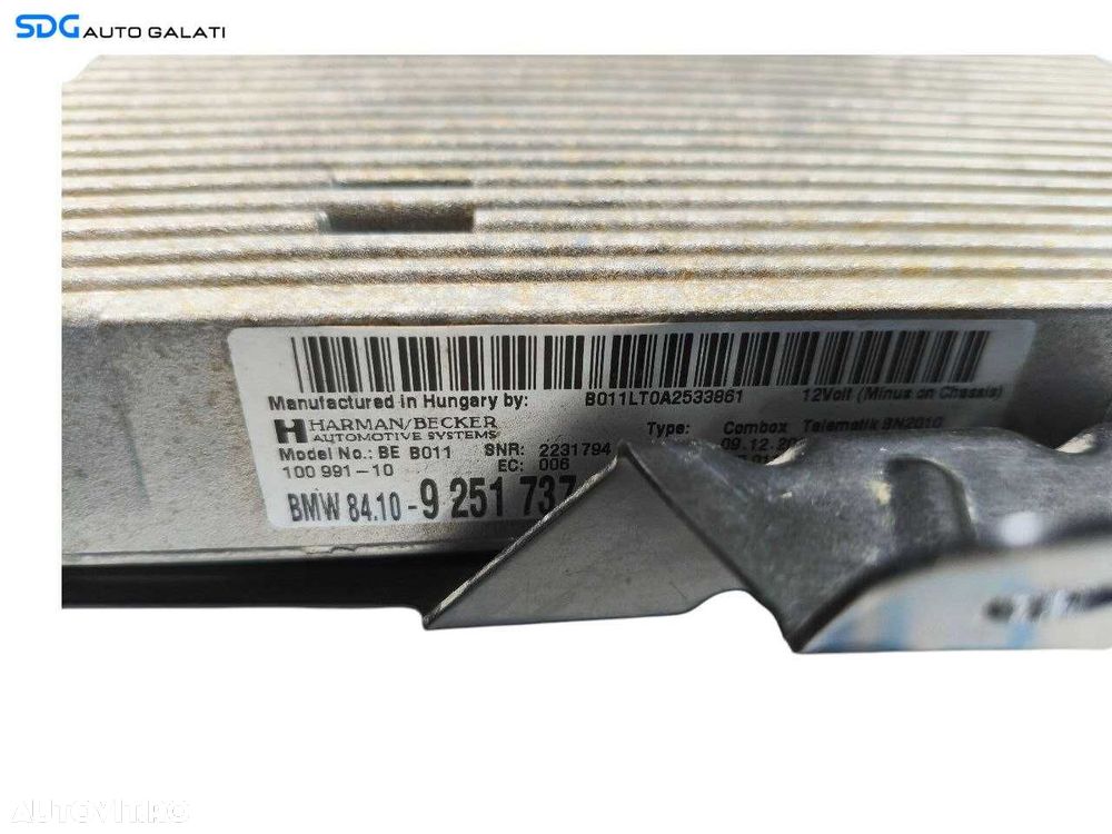 Unitate Modul Calculator Bluetooth BMW Seria 5 F10 F11 2009 - 2017 Cod 9251737 [LR1529] - 6