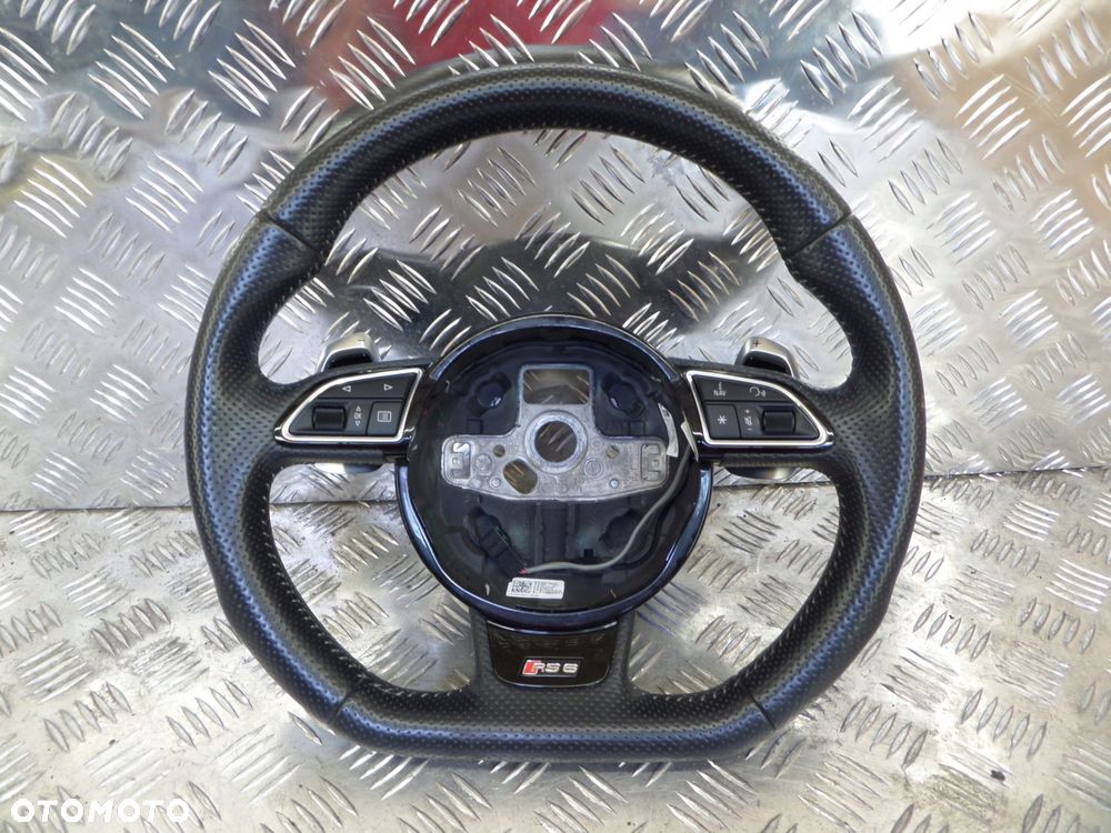 kierownica multifunkcja łopatki audi rs6 c7 lift oryginał 4g0419091bj - 1