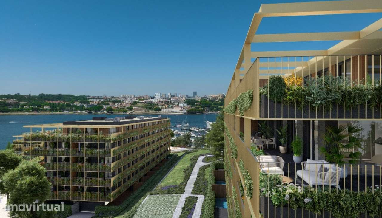 Marina Douro: apartamento T2 com piscina à venda na Foz de Gaia - Grande imagem: 2/33