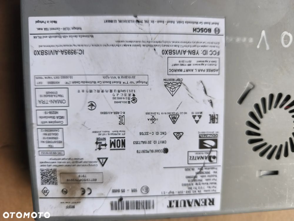 RADIO NAWIGACJA CZYTNIK 259159451R RENAULT CLIO V CAPTUR II - 2