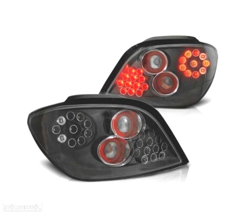 FAROLINS TRASEIROS LED PEUGEOT 307 01-05 PRETO - 1