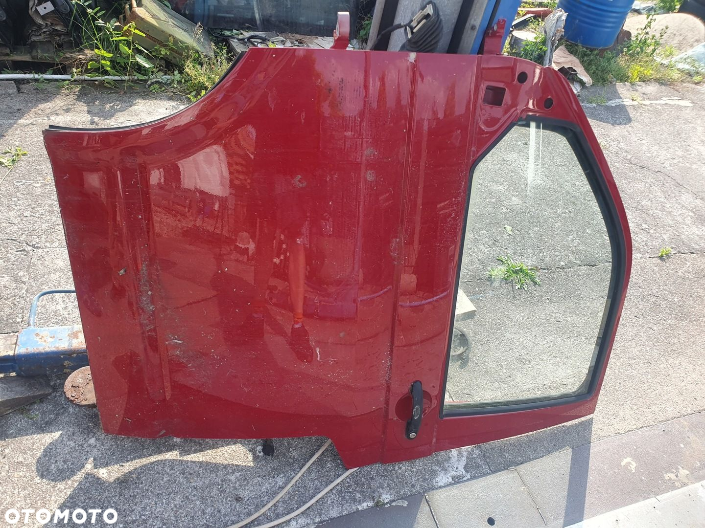 Drzwi LEWE przód Volkswagen Transporter T5 CZERWONY igła BEZ KOROZJI 05r - 3
