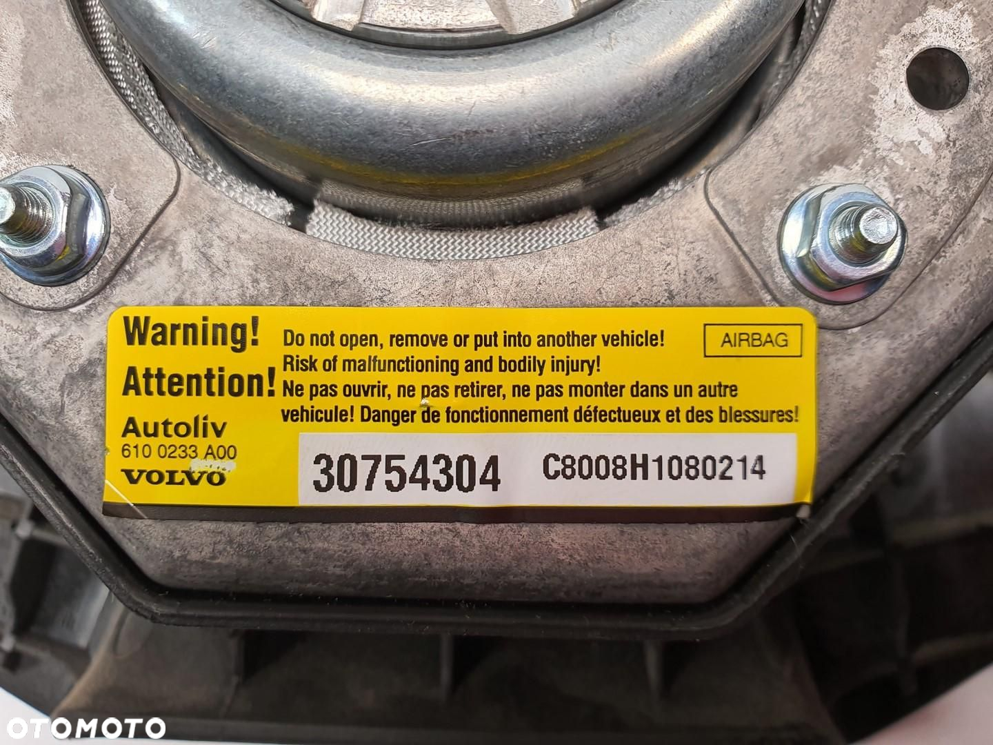PODUSZKA AIRBAG KIEROWCY VOLVO XC90 30754304 - 4