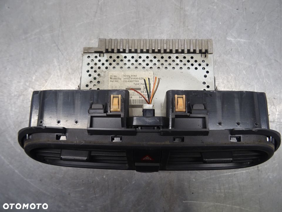 OPEL AGILA B HB 5D 08-14 1.3CDTI RADIO PANEL WŁĄCZNIK AWARYJNYCH 39101-51K0 - 3