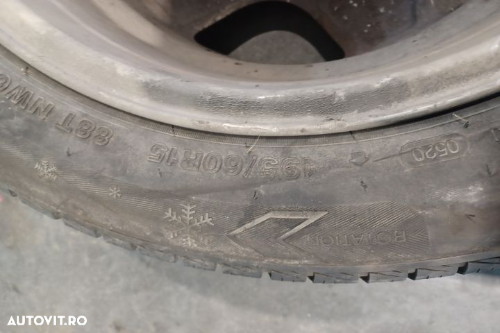 Janta aliaj cu anvelopa 15 195/60R15 REZERVA Opel Corsa D [2006 - 201 - 3