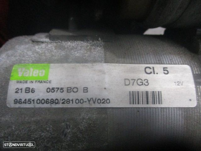 Motor De Arranque D7G3    9645100680 PEUGEOT 407 2003 1.6HDI PEUGEOT 307 2006 1.6HDI 110CV 5P PRETO PEUGEOT 206 CC  2006 1.6HDI 110CV 2P CINZENTO - 5