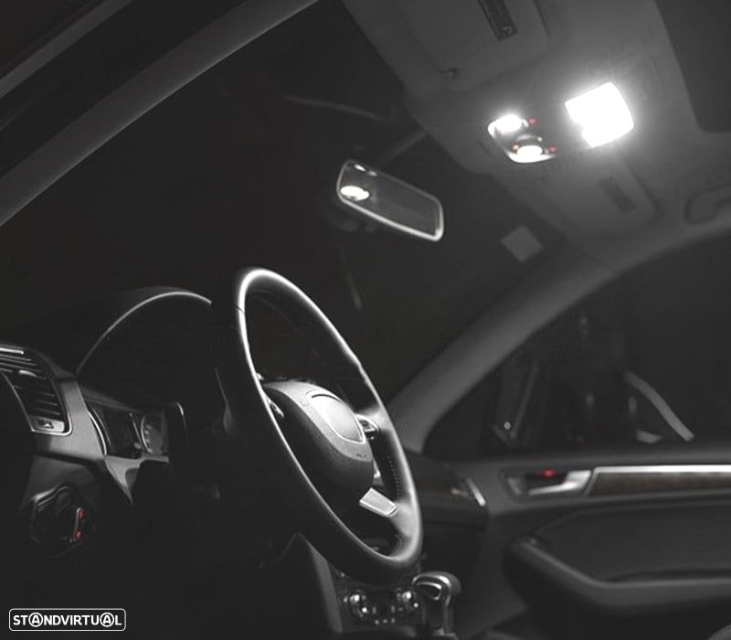 KIT COMPLETO 19 LAMPADAS LED INTERIOR PARA AUDI Q7 4L SPORT 05-14 - 5