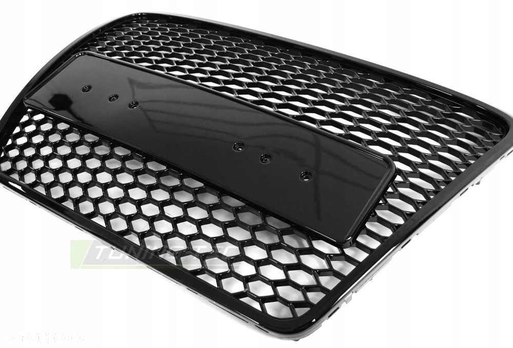 Atrapa Grill Kratka Tuning Black Glossy R S6 Look Audi A6 C6 4f 04-08-11 FL - 3