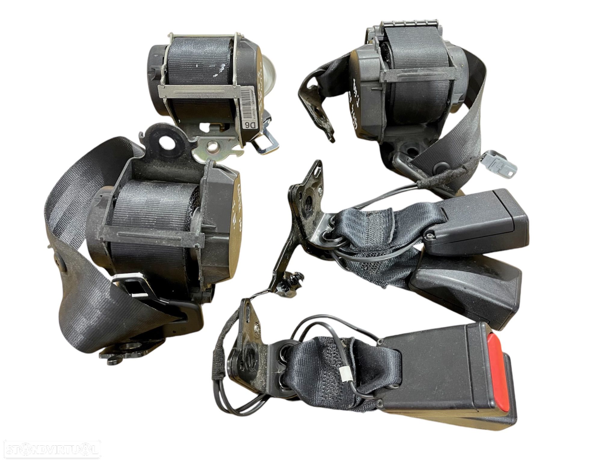 Conjunto Cintos Segurança traseiros Renault Clio 4 IV Grandtour - 1