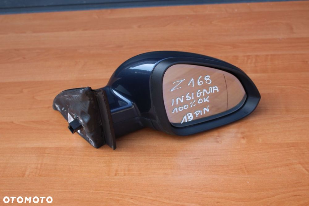 LUSTERKO ZEWNĘTRZNE PRAWE OPEL INSIGNIA A Z168 13 PIN PINÓW - 1