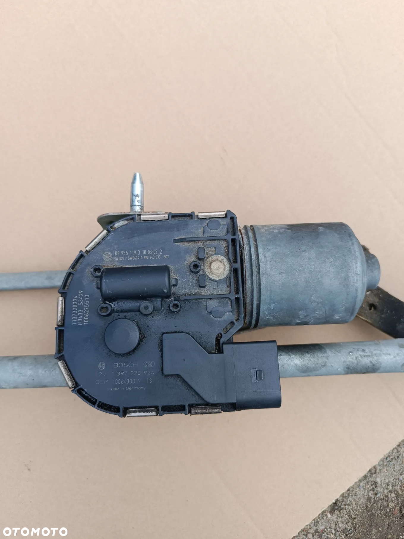 MECHANIZM + SILNIZCEK WYCIERACZEK PRZÓD PRZEDNI VW SCIROCCO III 1K8955023D EUROPA - 4