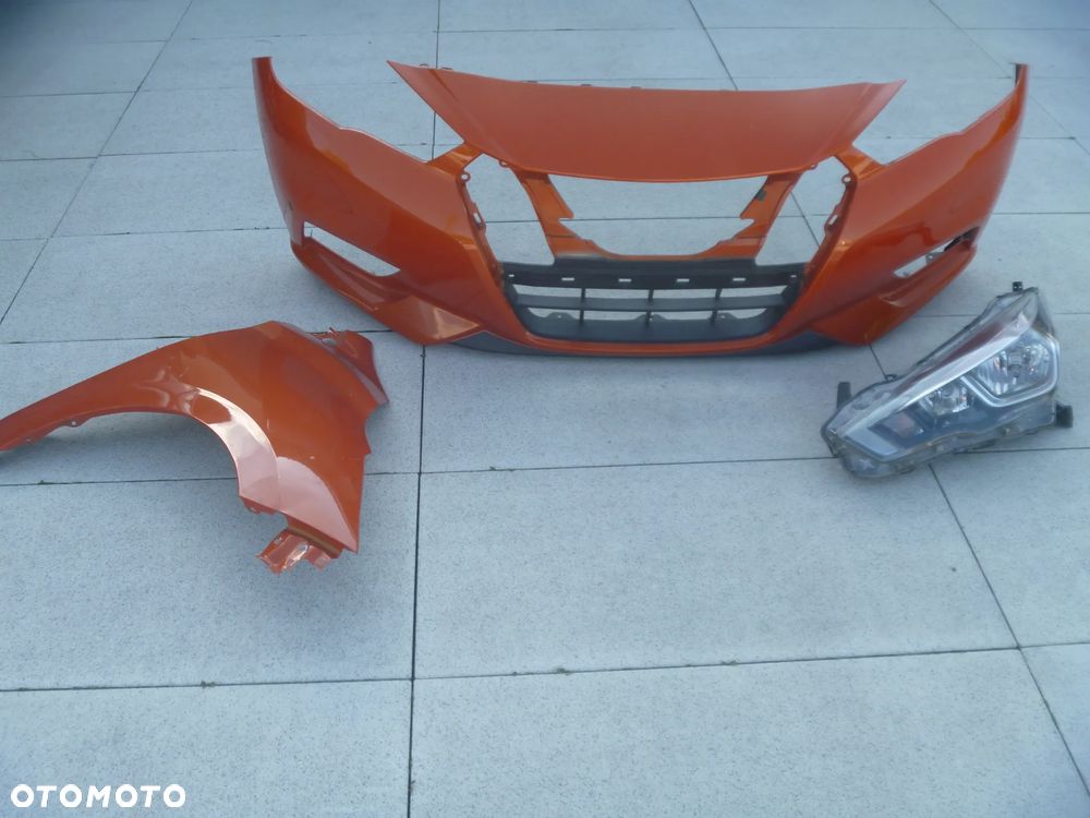 NISSAN MICRA K14 LIFT ZDERZAK PRZEDNI ORYGINAŁ ŁADNY - 18