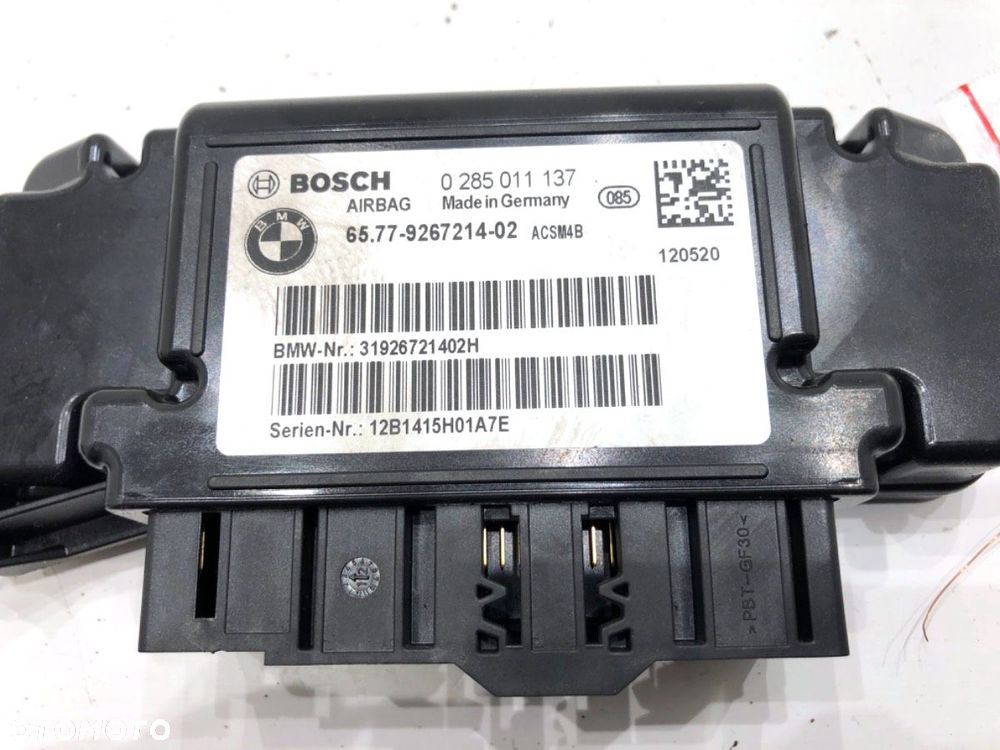 SENSOR AIRBAG  BMW 1 (F20) 2011 - 2019 118 i 125 kW [170 KM] benzyna 2011 - 2015 9267214 0285011137 - 4