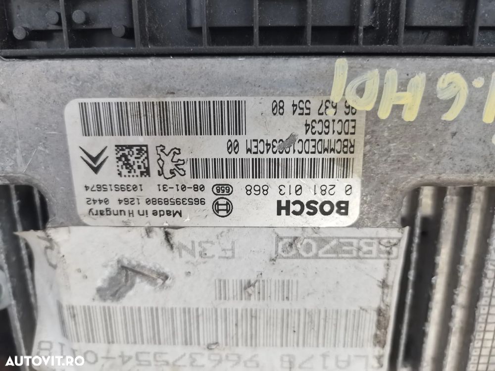 calculator ecu citroen c3 1.6 hdi 0281013868 - 2