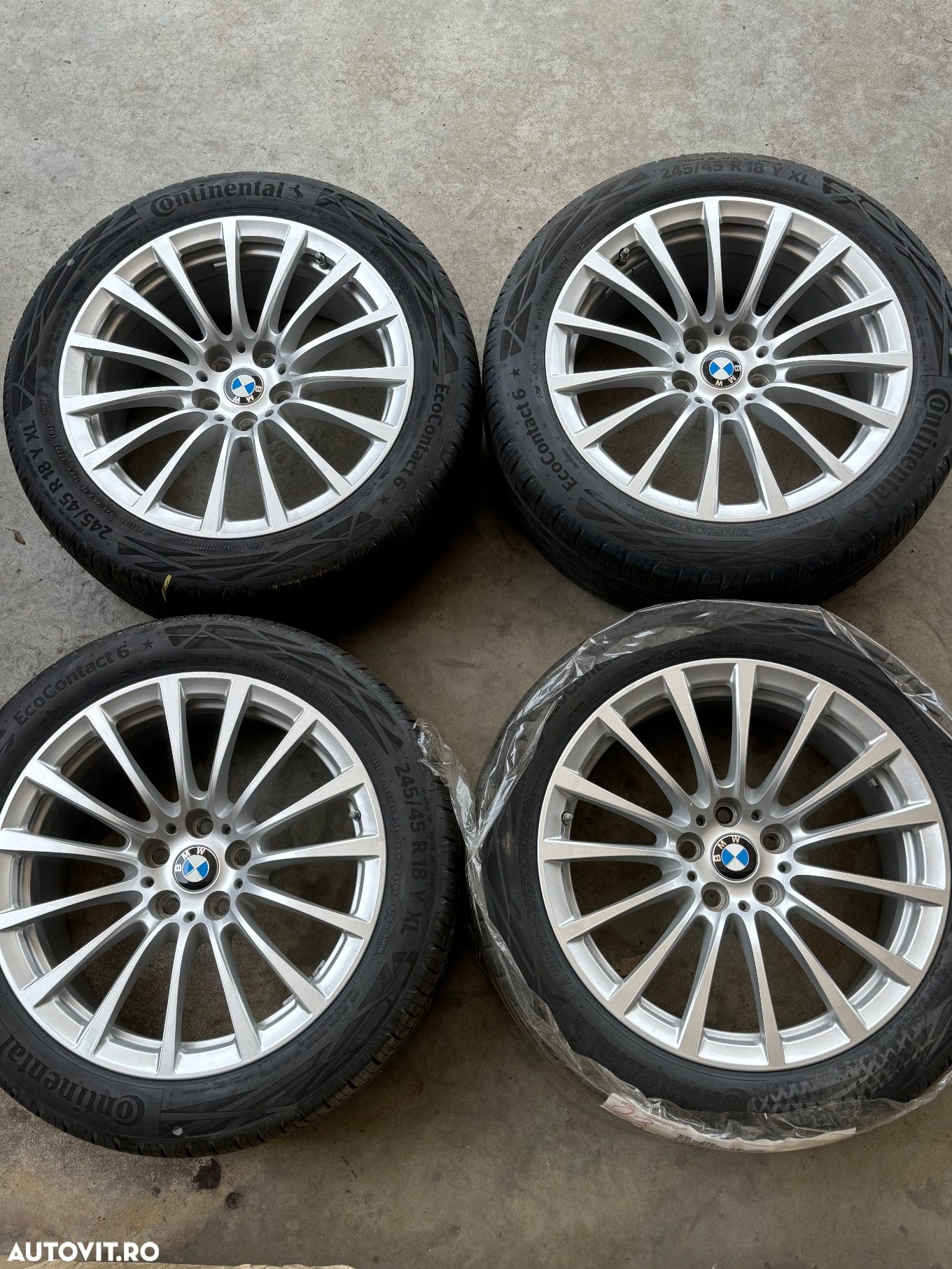 Vând jante originale BMW G30 seria 5 cu anvelope de vară noi - 1