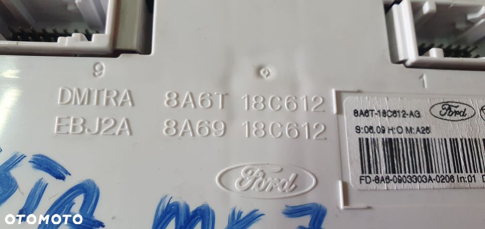 Panel nawiewu klimatyzacji klimy dekor półka tunelu Ford Fiesta MK7 8A6T-18C612-AG - 10