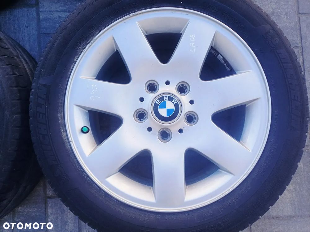 FELGI Z OPONAMI KOŁA ALUMINIOWE BMW E46 R16 5X120 ET47 72,6 mm OPONY R16 205/55 LATO NR12 - 2