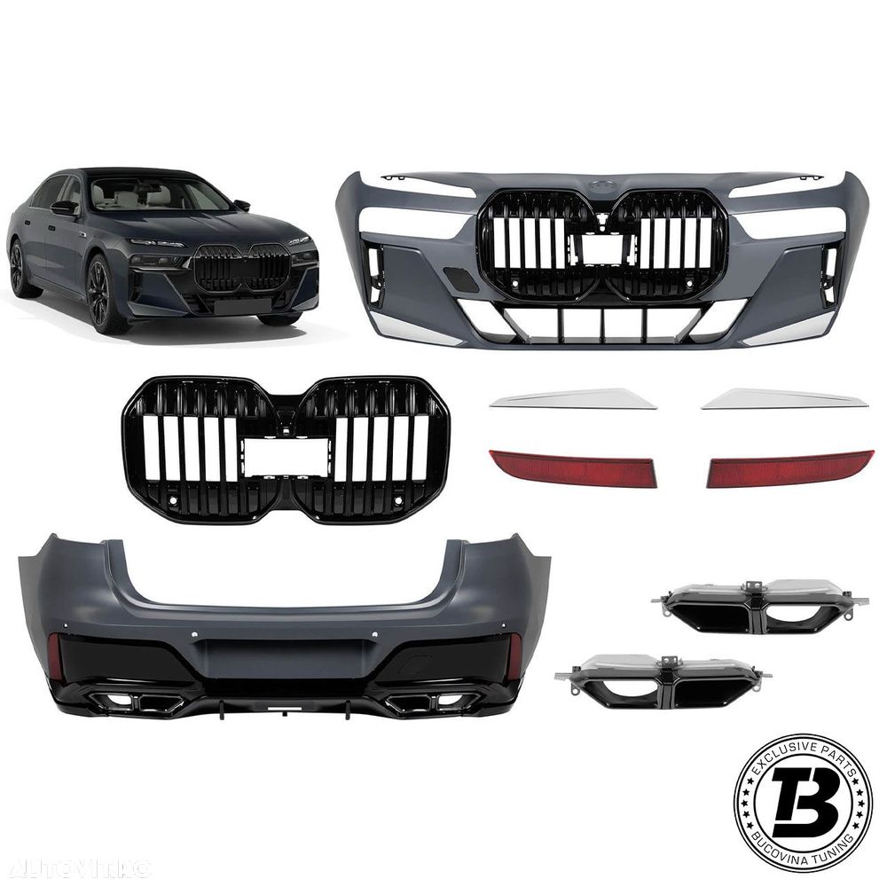 Pachet Exterior compatibil cu BMW Seria 7 G70 M760 Design - 1