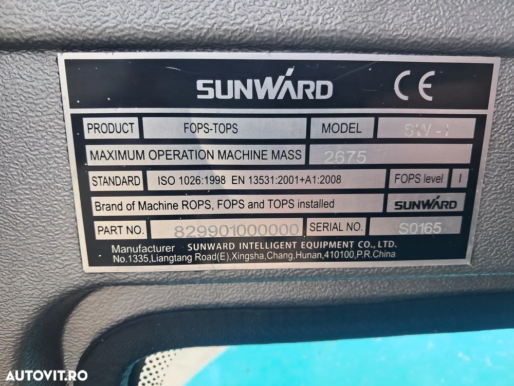 SUNWARD SWE25 F MINIEXCAVATOR SENILE O CUPA LAMA TIP BULDOZER - 19