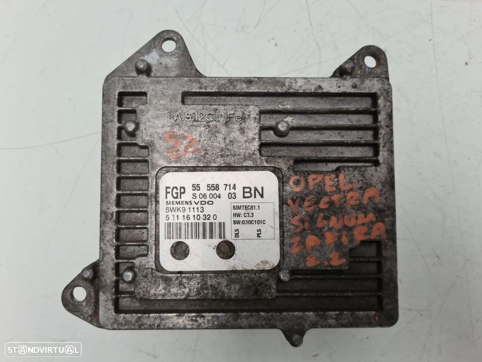 CENTRALINA SIEMENS ORIGINAL | REF. 55558714 BN 5WK91113 | OPEL VECTRA 2.2 Z22YH / SIGNUM / ZAFIRA; - 2