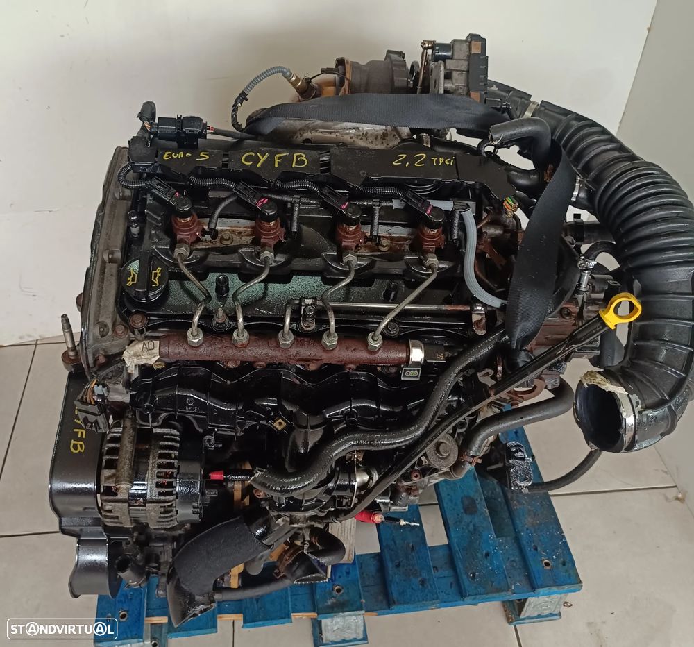 Motor Ford Transit 2.2TDCI 100cv DRFB euro 5 -caixa 6 velocidades CC1R-7002-AD
