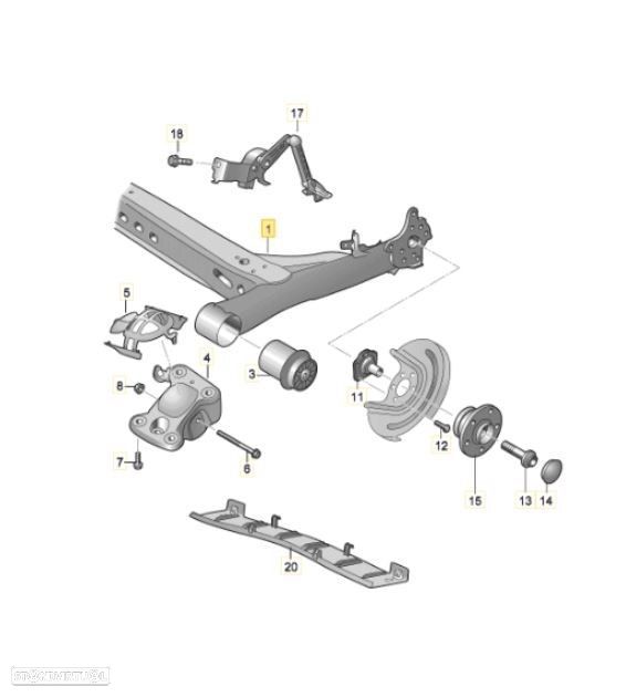 CHARRIOT TRASEIRO SEAT IBIZA (KJ1) FR - 1