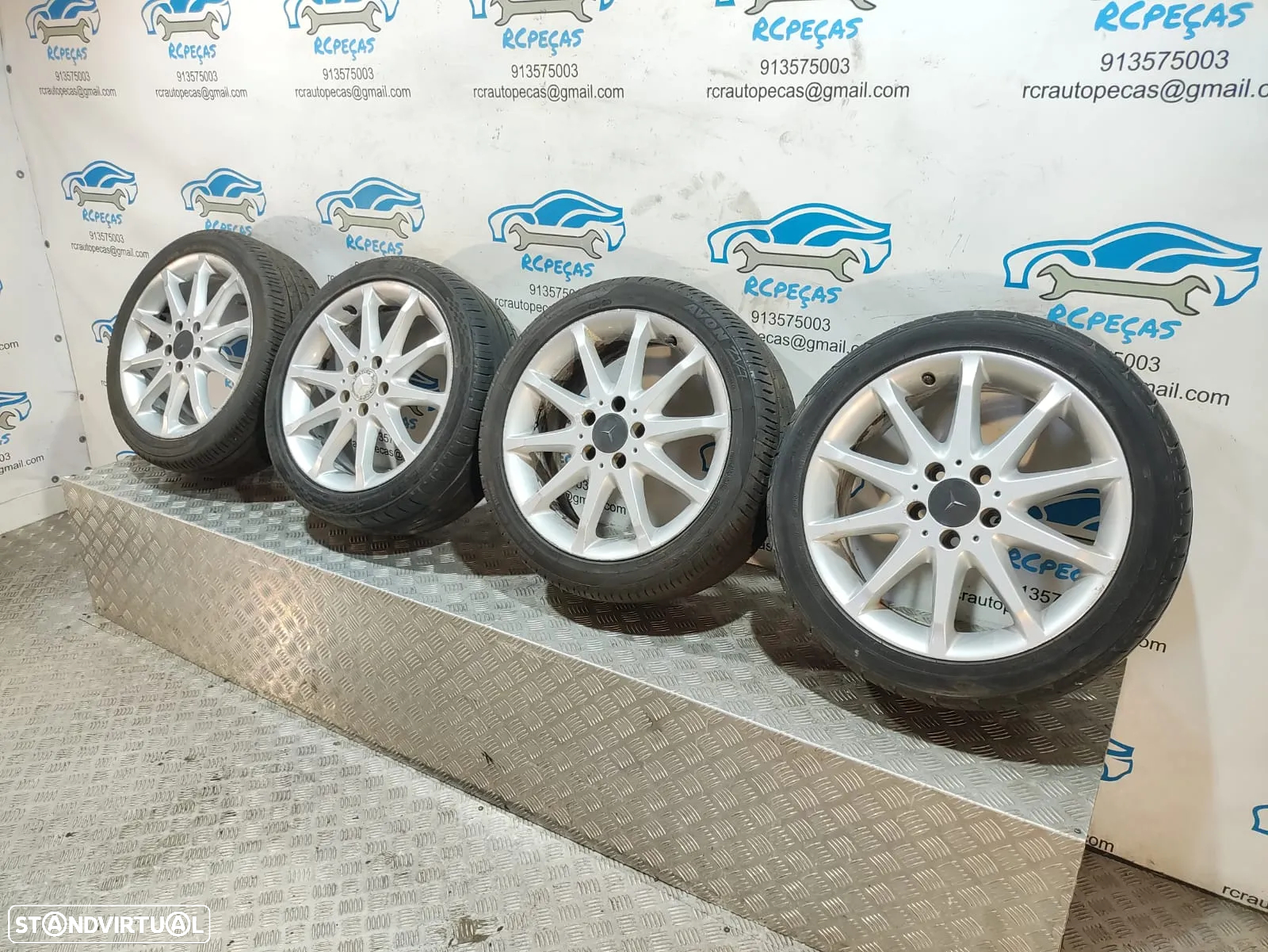 Jantes 17 originais MERCEDES BENZ CLASS A W169 7J ET49 5x112 - 8