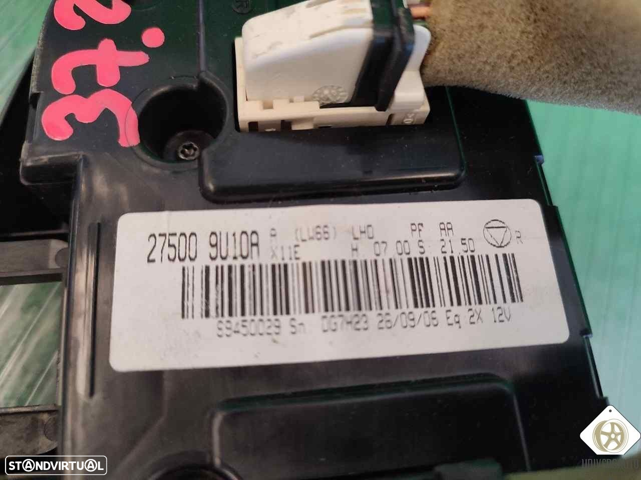 COMANDO CLIMATIZADOR NISSAN NOTE 2007 - 3