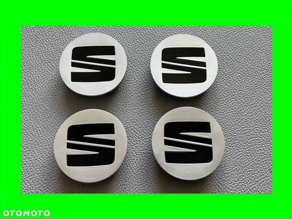 Oryginalne 4x Dekielki Seat do Felg Logo Seat Leon, Ateca, Exeo, Tarraco - 56 mm / 52 mm - Stan idealny - 1