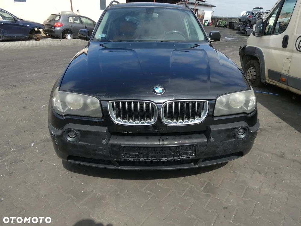 BMW X3 E83 *SAMOCHÓD NA CZĘŚCI*475 ( BLACK SAPPHIRE METALLIC ) / MASKA, LAMPA, DRZWI,ABS,PRZEKŁADNIA, KLAPA, BELKA, DESKA, FOTELE, KANAPA, ĆWIARTKA KIEROWNICA, ZAWIESZENIE, KOMPLETNY PRZÓD, LICZNIK, ZEGARY - 1