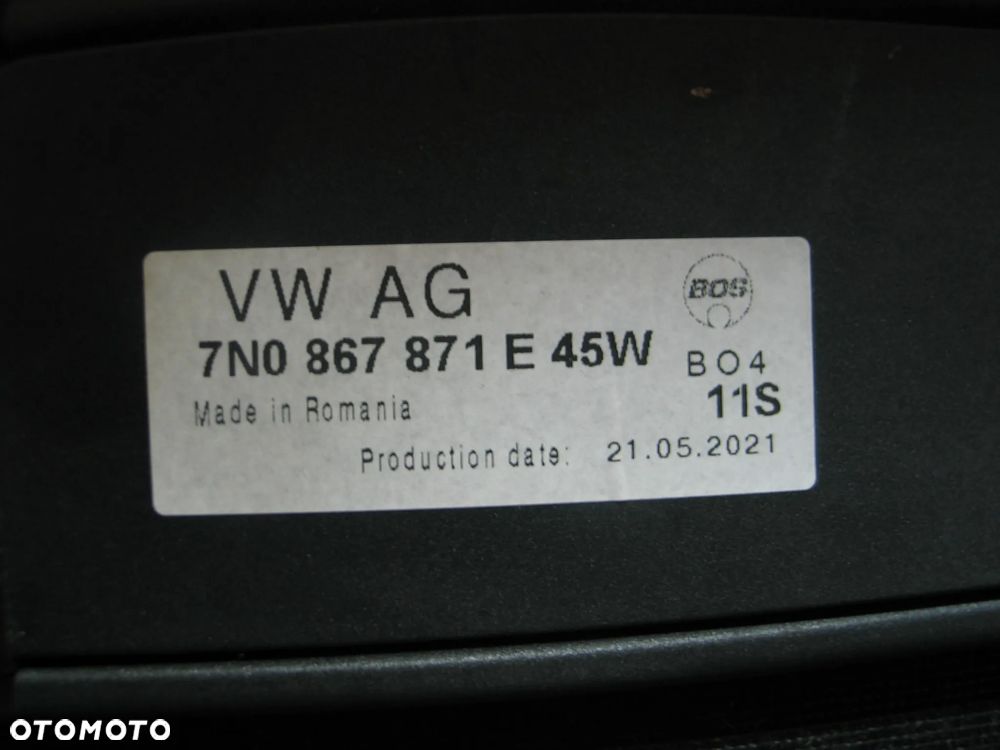 Roleta bagaznika vw sharan seat alhambra 2 II 7N 7N0 7N0867871E oryginal - 8