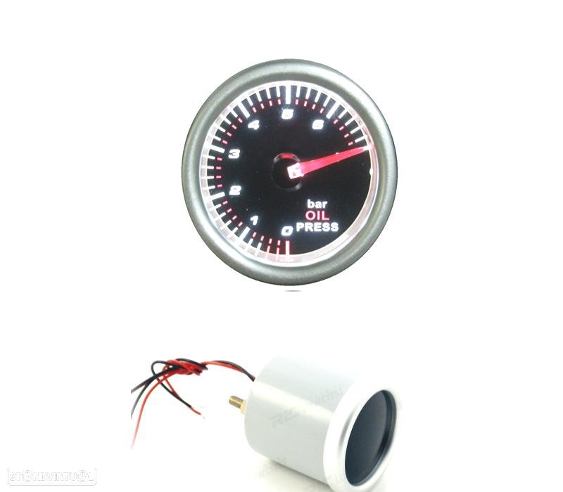 MANÓMETRO PRESSÃO DE OLEO PRETO - 1