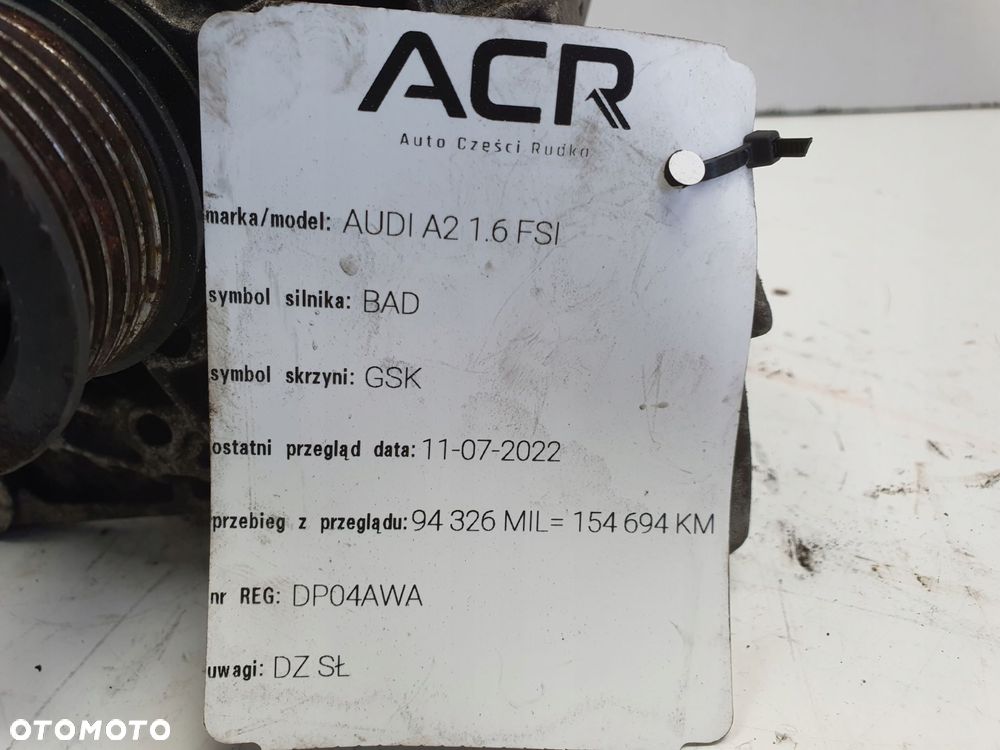 ALTERNATOR Audi A2 1.6 FSI BAD _ Bosch Alternator - 5