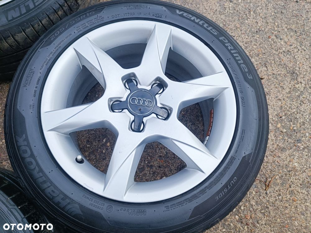 5x112 Felgi Aluminiowe Alufelgi 16 Koła Lato Letnie AUDI 4F0 Q2 Q3 A4 B5 B6 B7 A6 C5 C6 TT A3 8P 8V 5mm Legnica ALU-RAD 205/55 - 5