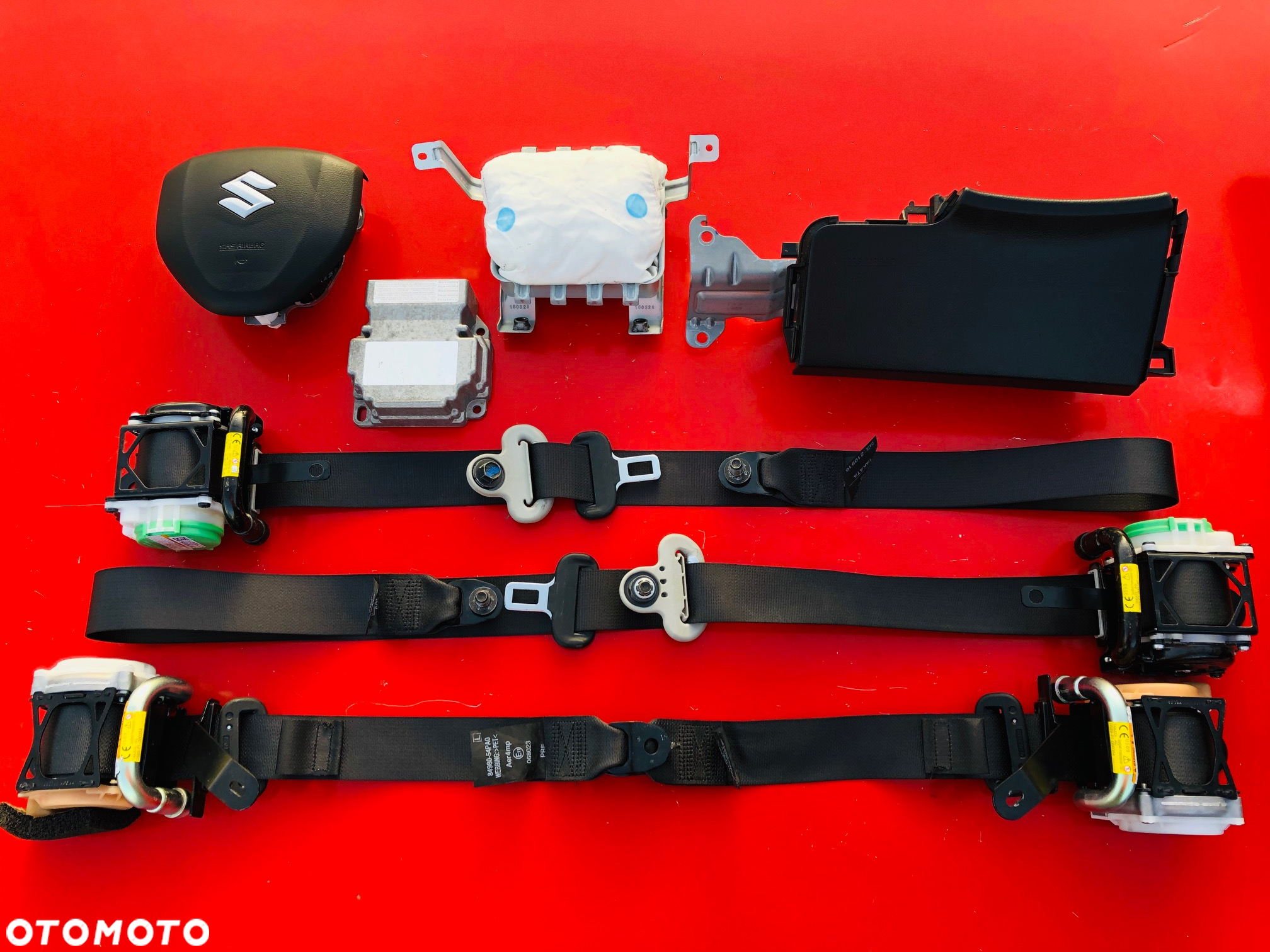 SUZUKI SWIFT MK8 JIMNY ACROSS BALENO IGNIS CELERIO SWACE AIRBAG PODUSZKA POWIETRZNA KIEROWCY PASAŻERA DESKA KONSOLA PAS PASY KURTYNA FOTELOWA FOTELA regeneracja naprawa Raz2 OKAZJA WARTO - 9