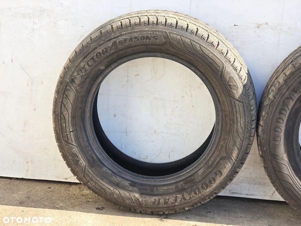 2 X OPONA OPONY Goodyear Vector 4 Seasons Cargo 205/65 R16C 7mm CALOROCZNE - 9