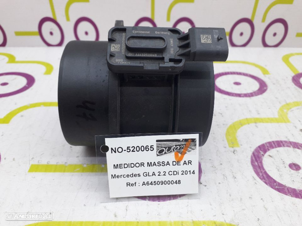 Medidor de Massa de Ar Mercedes GLA 2.2 CDi 136Cv de 2014 - Ref: A6450900048 - NO520065