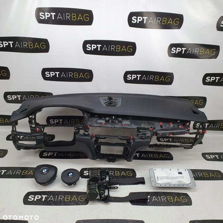 BMW X5 F15 X6 F16 DESKA ROZDZIELCZA KONSOLA KOKPIT PULPIT PODUSZKI AIRBAG AIR BAG PASY KIT SET - 1