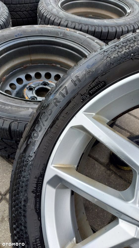 Komplet kol zimowych 205/55r17  6.50x17 ET 38 5x112 VW SKODA SEAT n65738 - 14