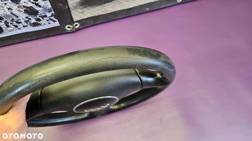 Kierownica Trzy 3 Ramienna Czarna Skóra Soul Air Bag Poduszka Kabel Wtyczka AUDI A4 B6 B7 - 24