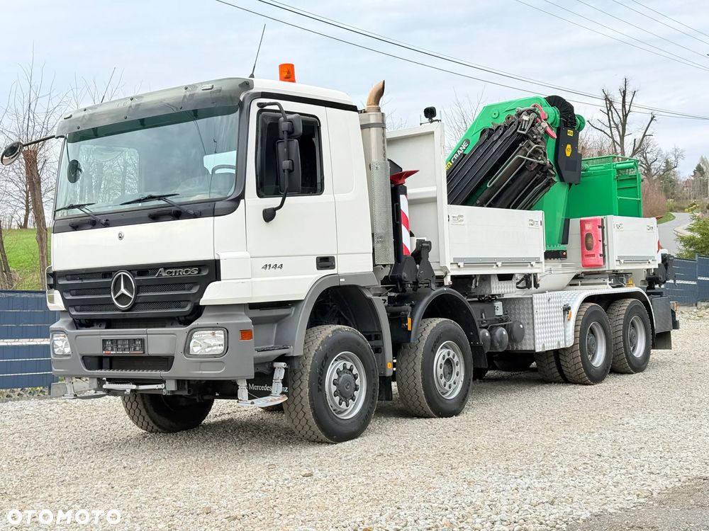 Mercedes-Benz * Mercedes 8x6  Actros 4144 * HDS Palfinger 150002 + FLY JIB PJ 170 * Dźwig * 40 TON * Wyciągarka * 35 Metrów * Kosz * - 2