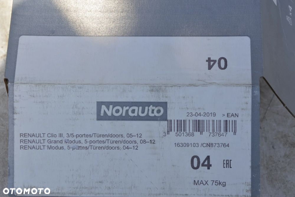 Renault Modus 2004-12 - Thule klucz - 5