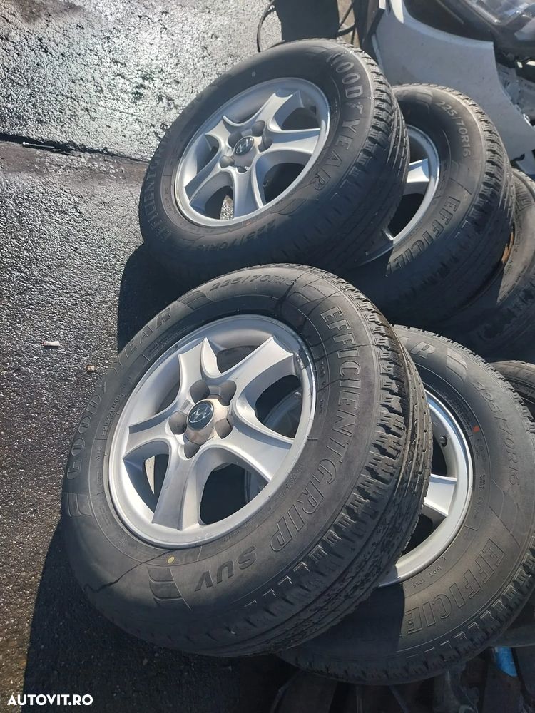 SET DE JANTE CU ANVELOPE HYUNDAI SANTA FE 2001-2006, MARIME 225/70/R16 IN 5 PREZOANE - 5