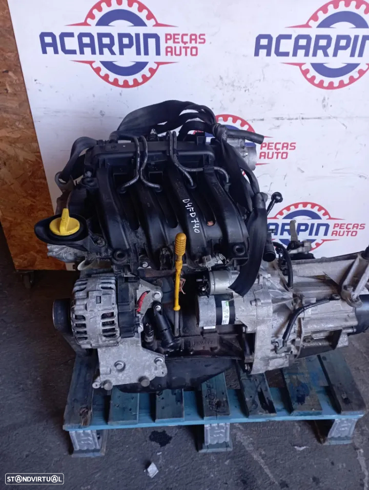 Motor Renault Clio III/Clio IV/Modus 1.2i 16v Ref: D4FD740 - 2