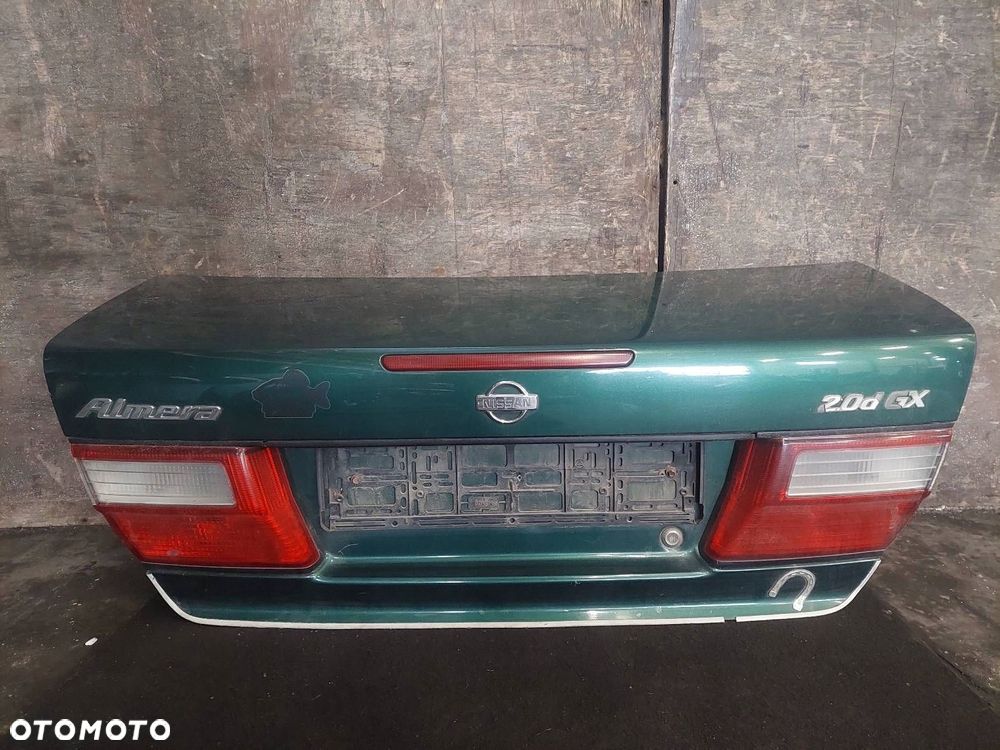 KOMPLETNY TYŁ KLAPA BAGAŻNIKA ZDERZAK LAMPY ALMERA N15 LIFT SEDAN DP1 - 7