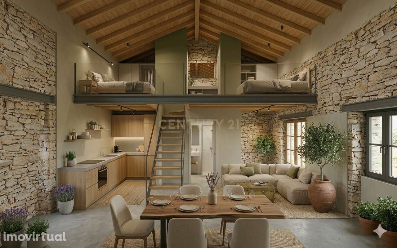 Armazém em Pedra com Projeto de Conversão para Habitação – Casais Vent - Grande imagem: 3/25