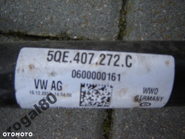 VW GOLF VII E-GOLF PÓŁOŚ 5QE407272 C JAK NOWA - 2