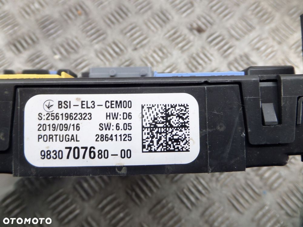 moduł skrzynka bezpieczników bsi partner berlingo iv rifter 9830707680 - 3